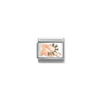 Nomination Composable Link SISTERS Promises Knot Rose gold Charm