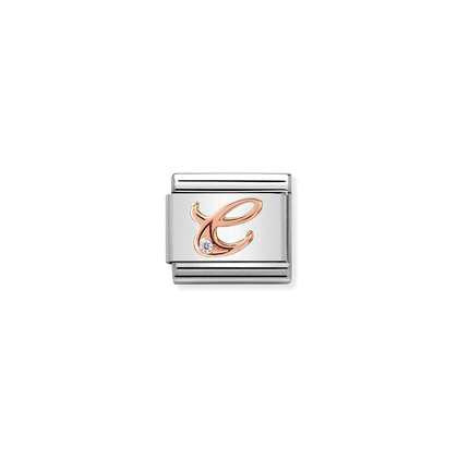 Nomination Letter Charms A-Z In Rose Gold