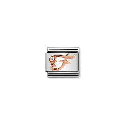 Nomination Letter Charms A-Z In Rose Gold
