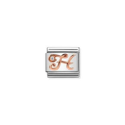 Nomination Letter Charms A-Z In Rose Gold