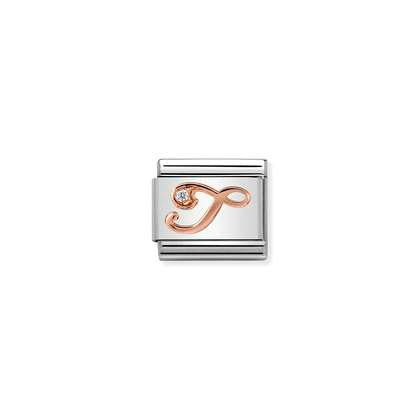 Nomination Letter Charms A-Z In Rose Gold
