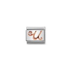 Nomination Letter Charms A-Z In Rose Gold