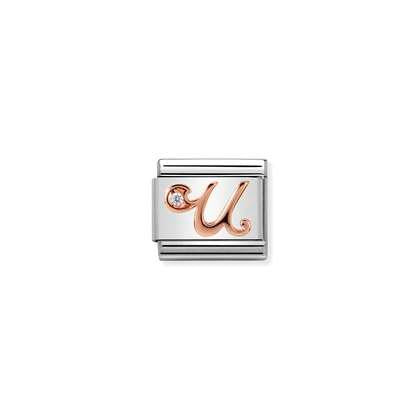 Nomination Letter Charms A-Z In Rose Gold