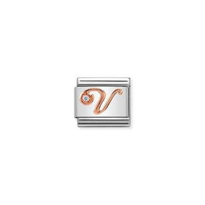 Nomination Letter Charms A-Z In Rose Gold