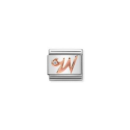 Nomination Letter Charms A-Z In Rose Gold