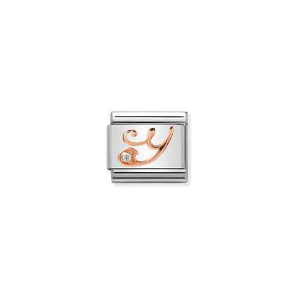 Nomination Letter Charms A-Z In Rose Gold