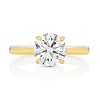 9ct Yellow Gold 2.50ct Certified Lab-Grown Diamond Solitaire Ring
