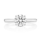 9ct White Gold 1.50ct Certified Lab-Grown Diamond Solitaire Ring