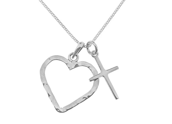 Tianguis Jackson Heart/Cross Charm Necklace