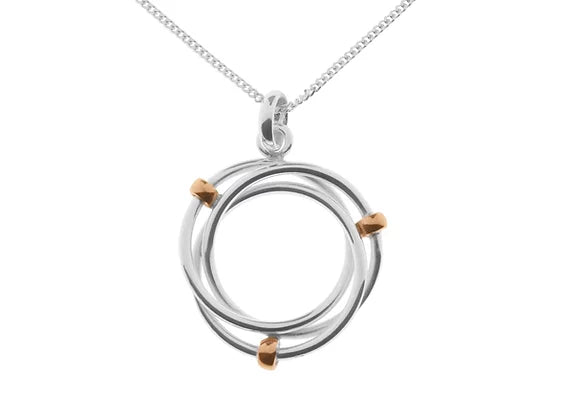 Tianguis Jackson Copper & Silver Celtic Necklace