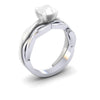 Ladies Platinum Bespoke Shaped To Fit Designer Wedding Ring