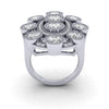 Platinum 4.99ct Bespoke Design Ladies Diamond Cluster Ring