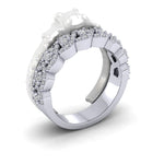 Ladies Designer Platinum And Diamond Bespoke Wedding Ring