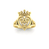 9ct Yellow Gold bespoke Design Luckenbooth & Thistle Ring