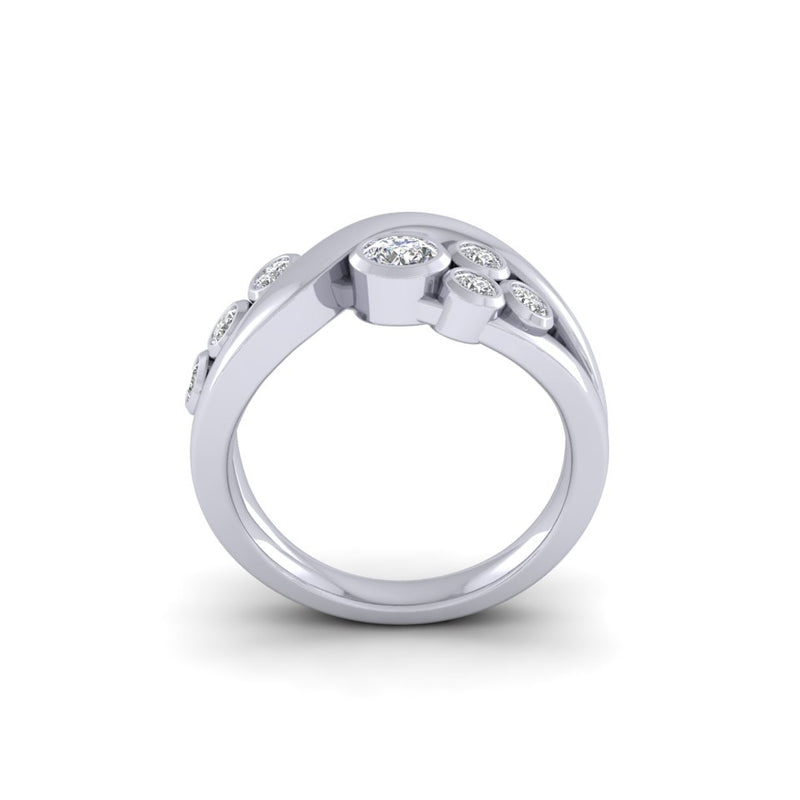 18ct White Gold 0.46ct Bespoke Design Diamond Ring