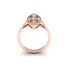 9ct Rose Gold 0.42ct Bespoke Design Vintage Diamond Ring