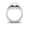 9ct White Gold Bespoke Shaped To Fit Ladies Wedding Ring