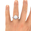 9ct White Gold Bespoke Shaped To Fit Ladies Wedding Ring