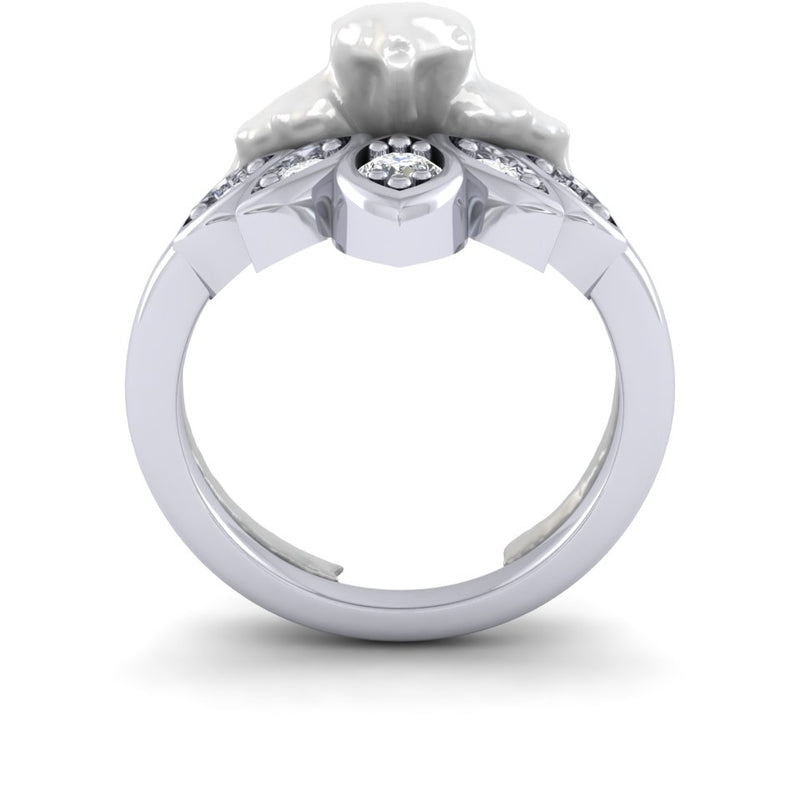 Platinum And Diamond bespoke Shaped To Fit ladies Wedding Ring