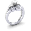 Ladies 0.32ct Diamond Bespoke Shaped To Fit Wedding Ring