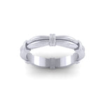 Ladies Platinum Designer Wedding Ring