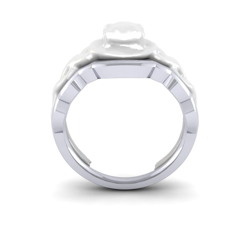 Ladies Platinum Bespoke Shaped To Fit Wedding Ring