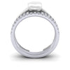 Ladies 18ct White Gold Shaped To Fit Bespoke Wedding Ring