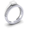 Ladies 18ct White Gold Shaped To Fit Bespoke Wedding Ring