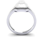 9ct White Gold And 0.14ct Ladies Diamond Bespoke Wedding Ring