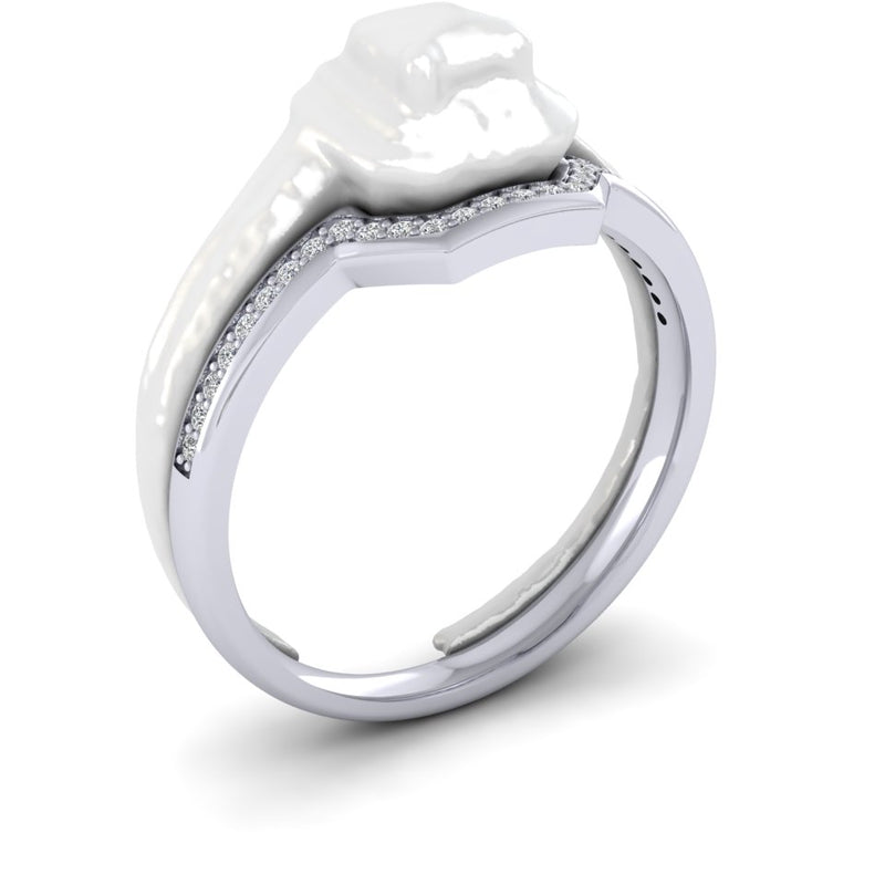 Platinum Ladies Shaped To Fit Bespoke Wedding Ring