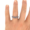 Platinum Leaf Design Shaped To Fit Ladies Bespoke Wedding Ring