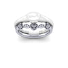 Platinum Beauty And The Beast Shaped To Fit 0.16ct Diamond Wedding Ring