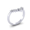 Platinum Pear Cut And Brilliant Cut Shaped To Fit Ladies Diamond Wedding Ring