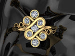 9ct Gold Re-Design Using Clients Diamonds.