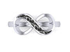 Sterling Silver Ashes Infinity Ring