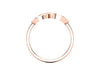 9ct Rose Gold Ashes Memorial Infinity Ring