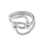 Ladies Silver Tianguis Jackson Ring With Open Design R0904