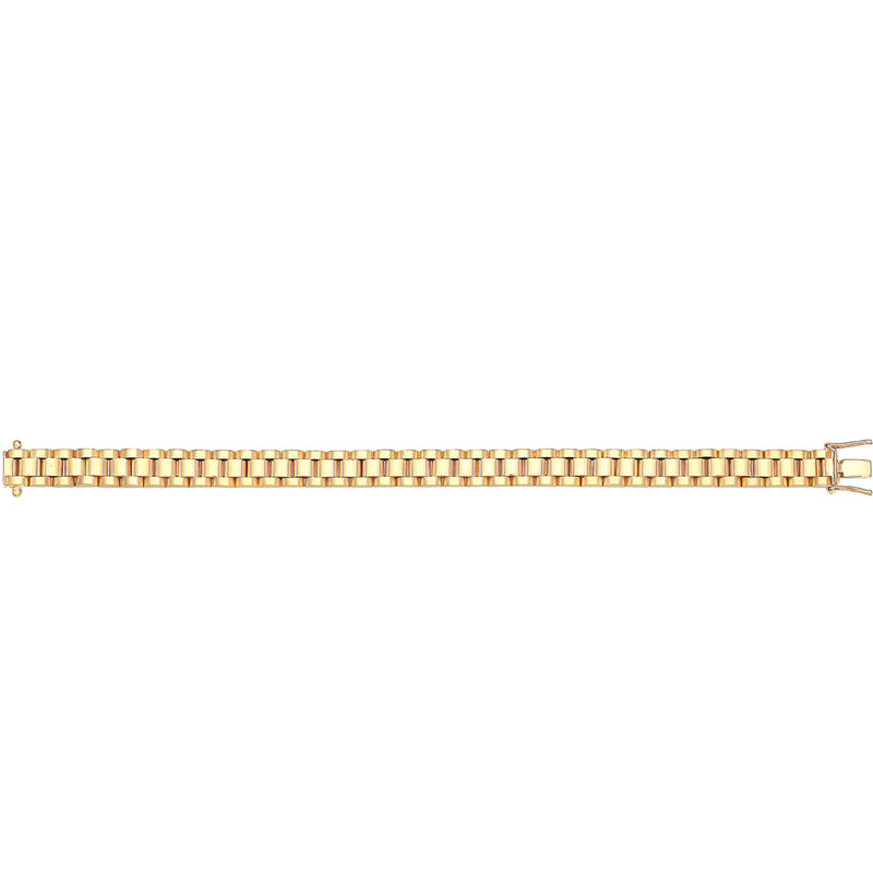 Ladies 9ct Gold 8mm Watch Strap Bracelet