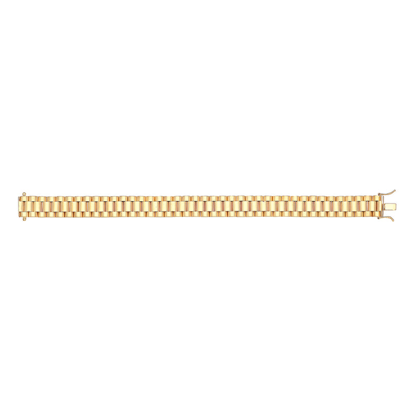 Gents 9ct Gold Watch Strap Bracelet