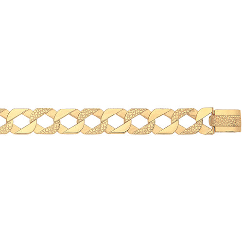 Gents 9ct Gold Cast Bracelet
