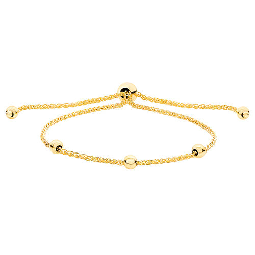 Ladies 9ct Gold Pull Style Bracelet