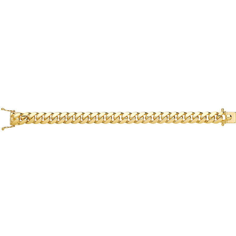 Gents 9ct Gold Cuban Gauge Bracelet