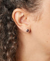 January Sterling Silver Birthstone Stud Earrings