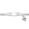 Sterling Silver Babies Heart Charm Bangle