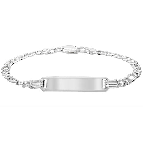 Children's Silver Figaro Id Bracelet