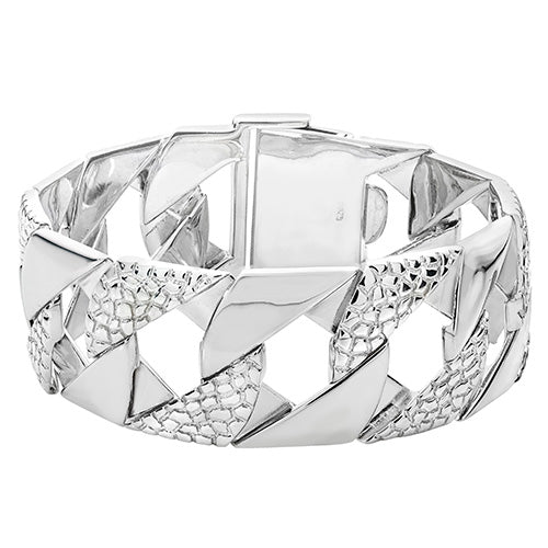 Sterling Silver Cast Bracelet