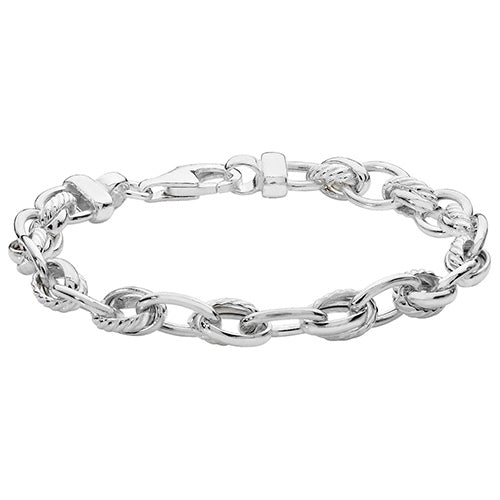 Sterling Silver Knot Link Bracelet