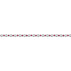 Sterling Silver Simulated Ruby And Cubic Zirconium Bracelet
