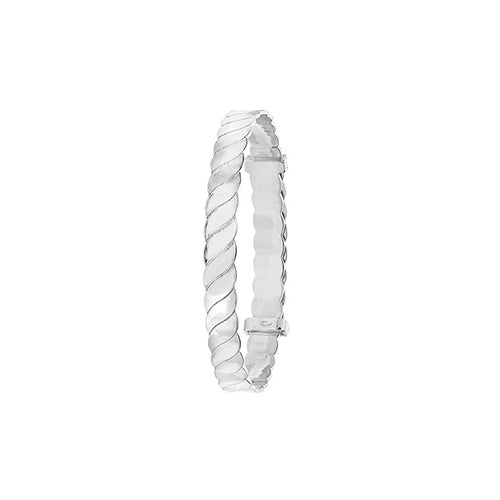 Silver Babies Round Twisted Bangle
