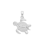 Children's Silver Sea Turtle Pendant & Chain